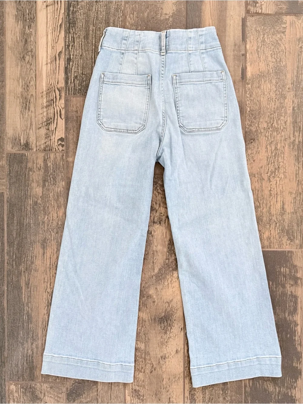 Maeve by Anthropologie Colette Light Blue Wide-Leg Jeans